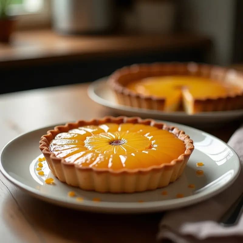 Tarta Tatin de Piña y Caramelo de Coco: Receta Francesa con Toque Tropical