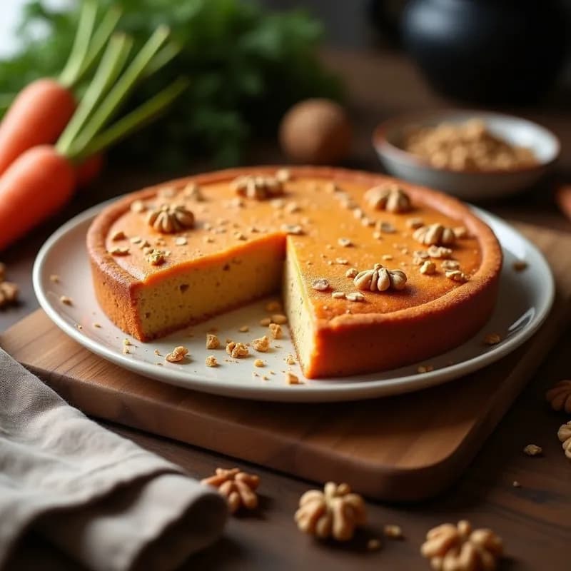 Tarta de Zanahoria y Avena: Receta Sin Huevo y Esponjosa en 40 Minutos