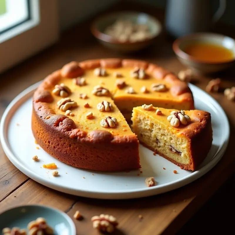 Tarta de Zanahoria y Especias sin Horno: Receta Express con Textura Esponjosa