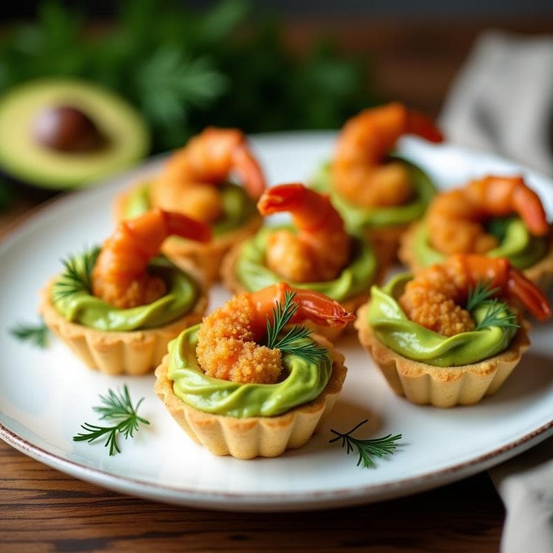 Tartaleta de Aguacate y Gambas Crujientes: Receta en Airfryer Sin Horno y Alta en Proteína