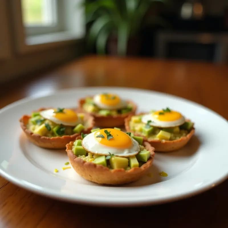Tartaletas de Aguacate y Huevo al Horno: Receta Keto Fácil en 20 Minutos