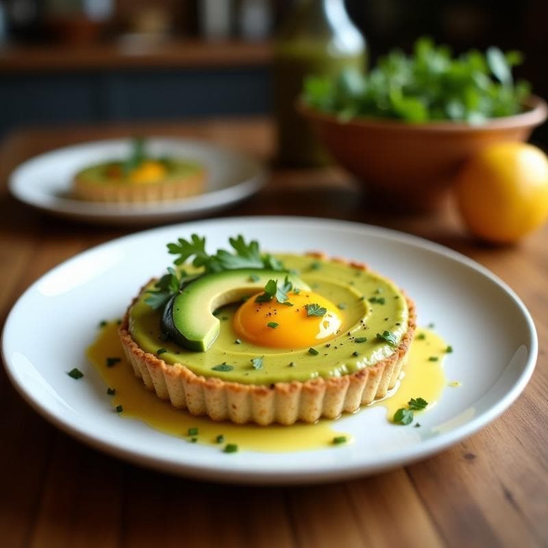 Tartaleta de Aguacate y Huevo Poché: Receta Sin Horno en 15 Minutos con Base Crujiente