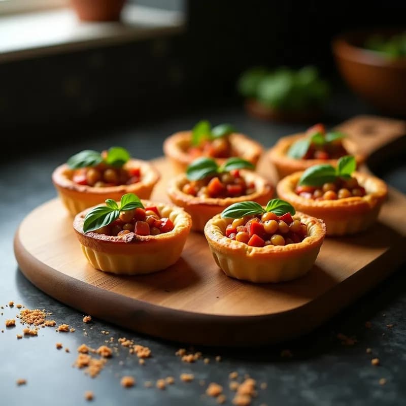 Tartaletas Ahumadas de Pimiento Choricero y Tofu: Receta Vegana Alta en Proteína en 20 Minutos
