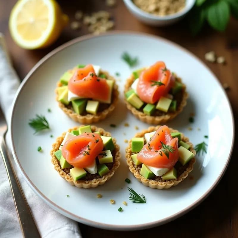 Tartaleta de Salmón Ahumado y Quinoa: Receta Alta en Proteína y Omega-3 sin Horno