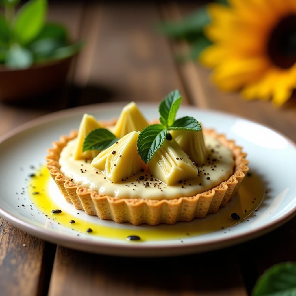 Tartaleta de Alcachofa y Queso de Anacardo: Entrante Sin Lactosa y Sin Horno en 20 Minutos