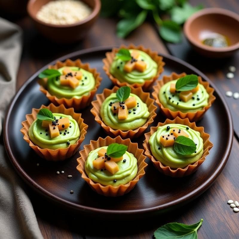 Tartaleta de Algas Nori con Relleno de Aguacate y Surimi Vegano: Receta Japonesa Innovadora