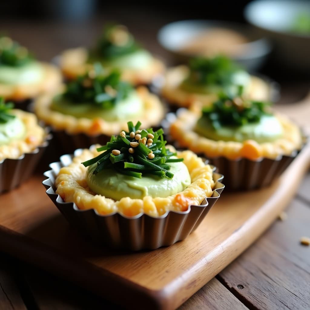 Tartaleta de Algas Wakame y Queso Vegano de Anacardos: Receta Japonesa Keto Sin Horno
