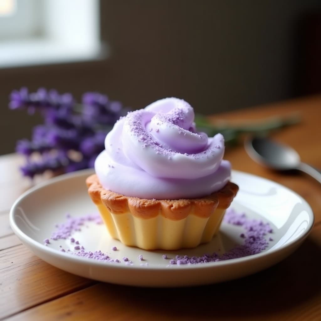 Tartaleta de Algodón de Azúcar y Lavanda: Postre Francés Vegano en Airfryer