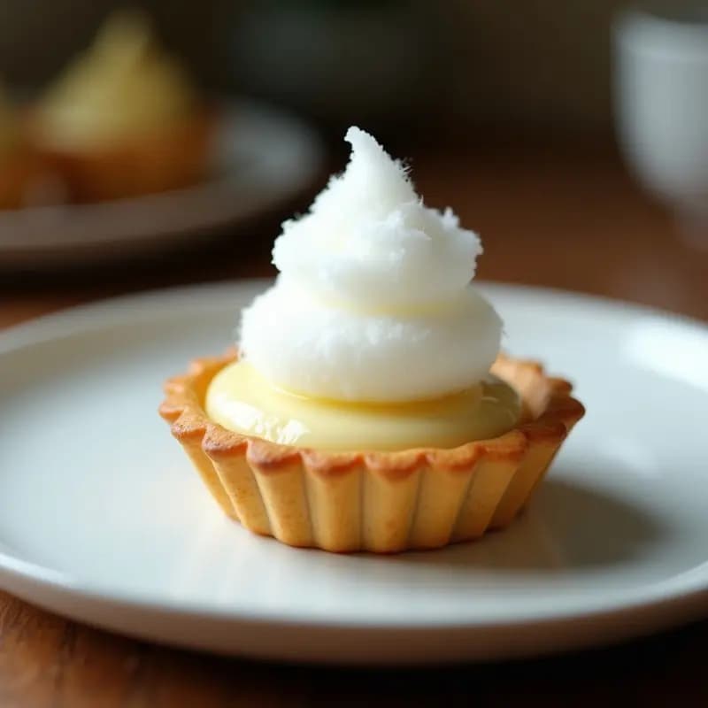 Tartaleta de Algodón de Azúcar y Queso Philadelphia: Postre Francés con Toque Moderno