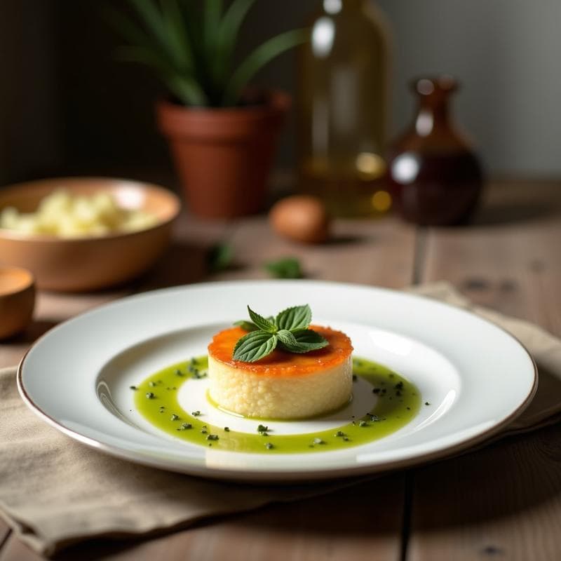 Tartaleta de Base de Almendra y Relleno de Crema de Wasabi: Entrante Japonés Keto