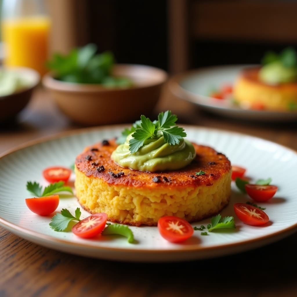 Tartaleta de amaranth con crema de guacamole y huevas de trucha: Aperitivo gourmet sin horno y rico en omega-3