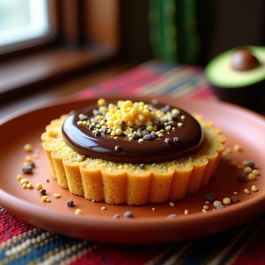 Tartaleta de Amaranto y Chocolate 100%: Postre Azteca Keto y Sin Gluten