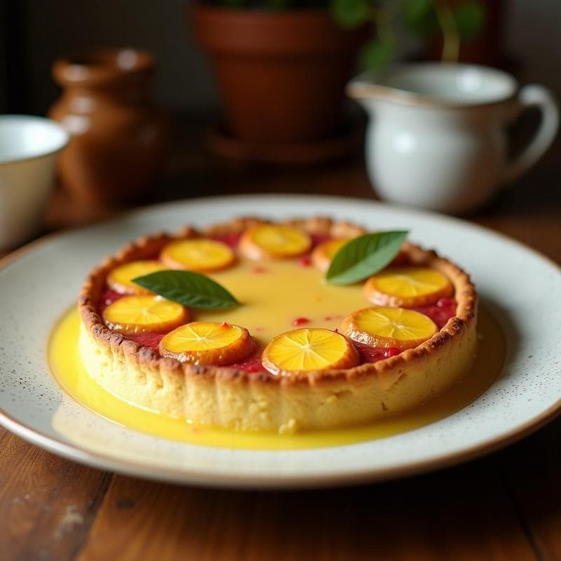 Tartaleta de Base de Avellanas con Crema de Maracuyá y Merengue de Clara de Huevo: Postre Sin Harina