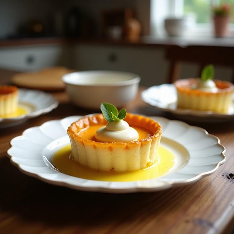 Tartaleta de Azafrán y Cardamomo con Crema de Coco: Postre Persa Sin Horno y Keto