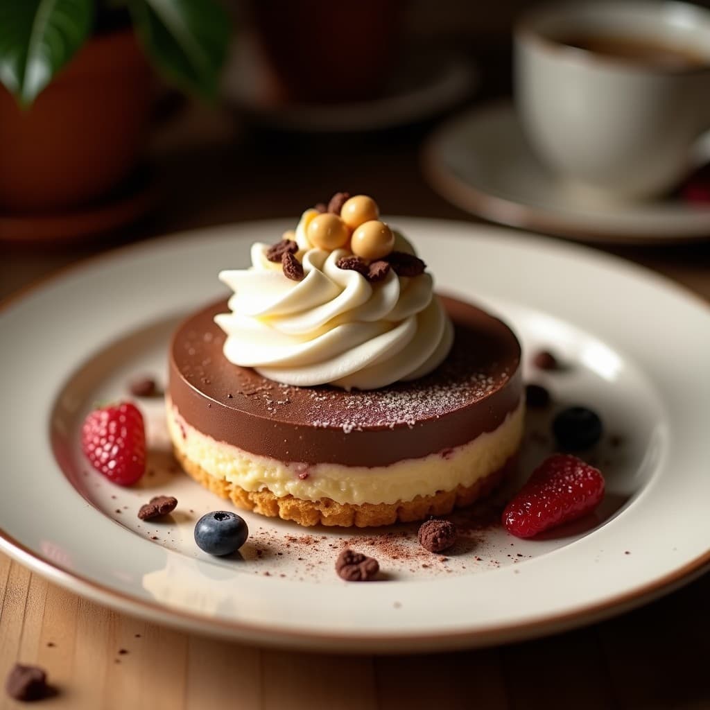 Tartaleta de Base de Cacao y Relleno de Crema de Macadamia: Postre Keto Sin Lactosa