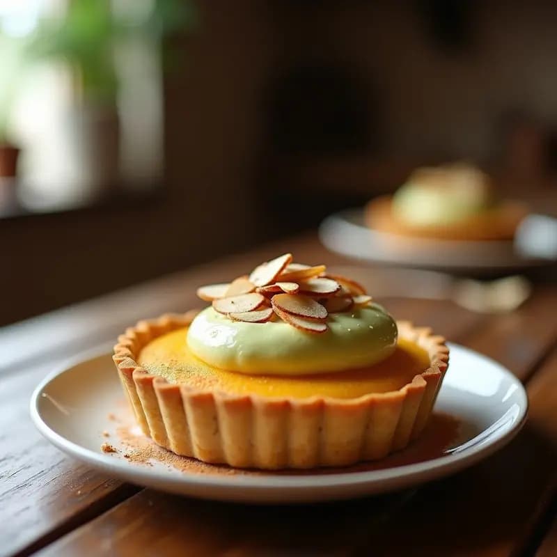 Tartaleta de Batata Amarilla y Crema de Aracachá: Postre Peruano Sin Gluten