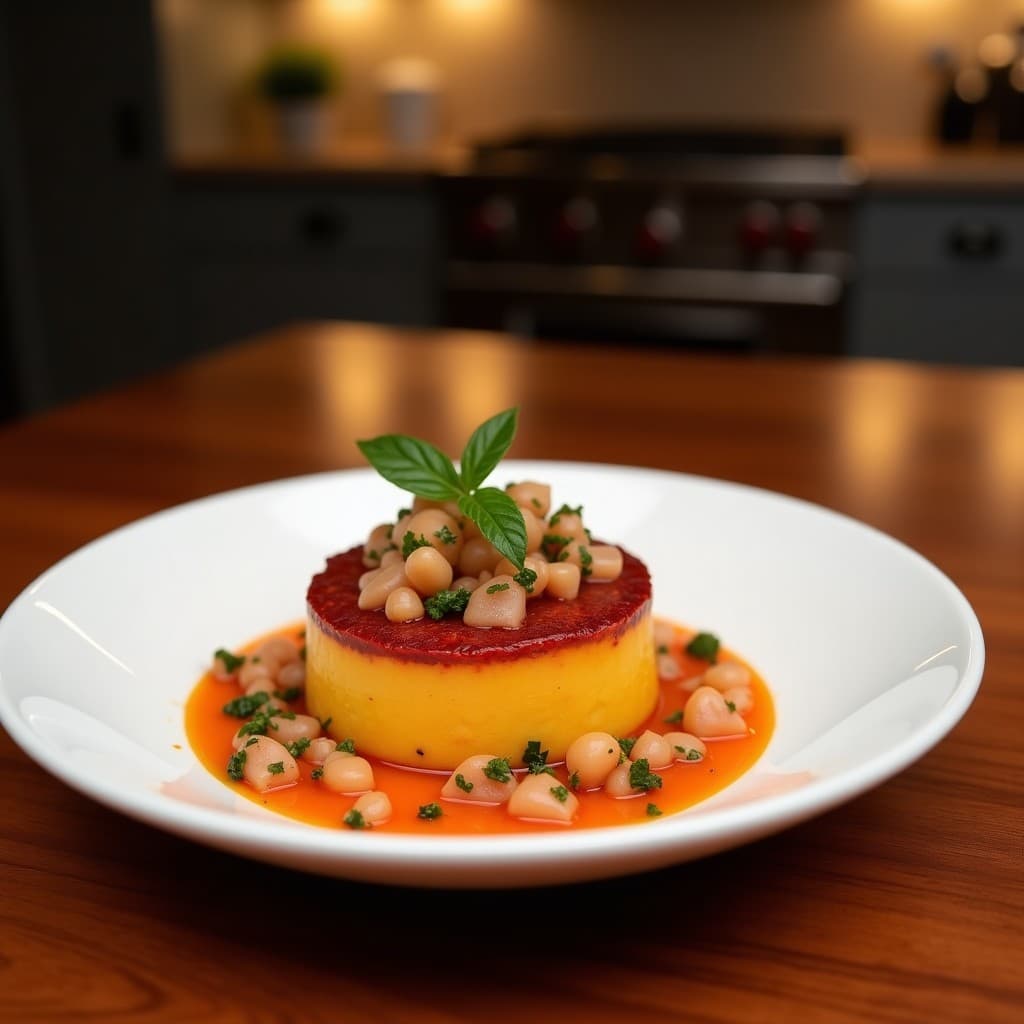 Tartaleta de Batata Morada y Ceviche de Palmitos: Aperitivo Peruano Vegano con Toque Ácido