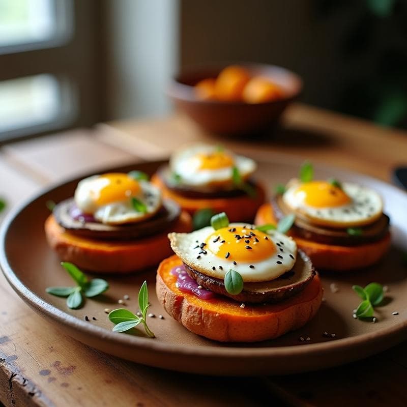 Tartaleta de batata y champiñones portobello: receta keto sin masa con toque umami