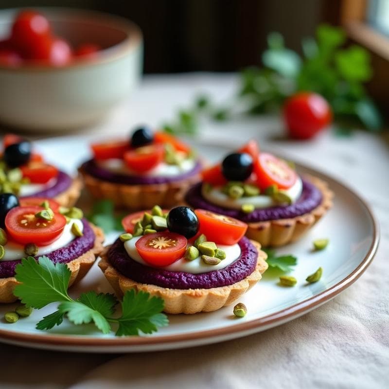 Tartaleta de Batata Morada y Queso de Anacardos: Receta Sin Horno y Alta en Fibra