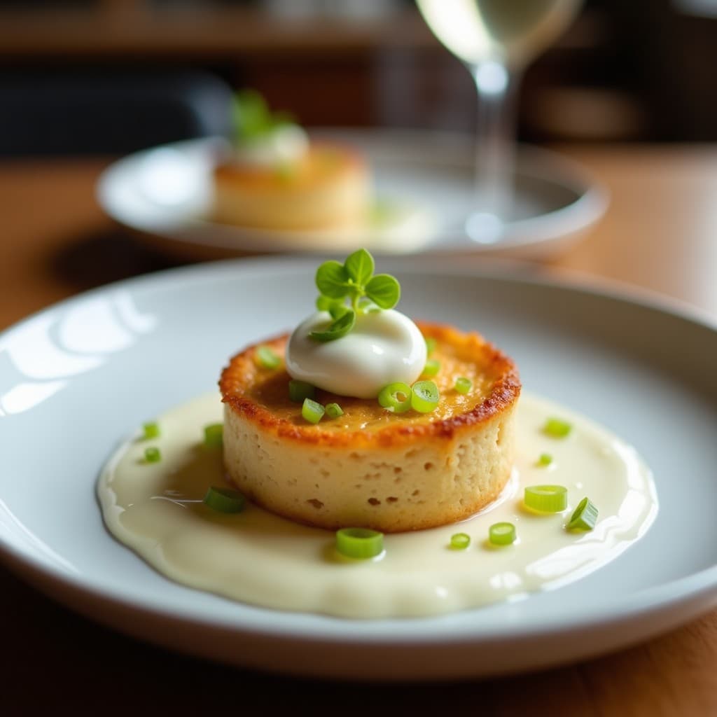Tartaleta de Base de Cacahuete con Crema de Apio Nabo y Trufa Blanca: Aperitivo Elegante Sin Gluten