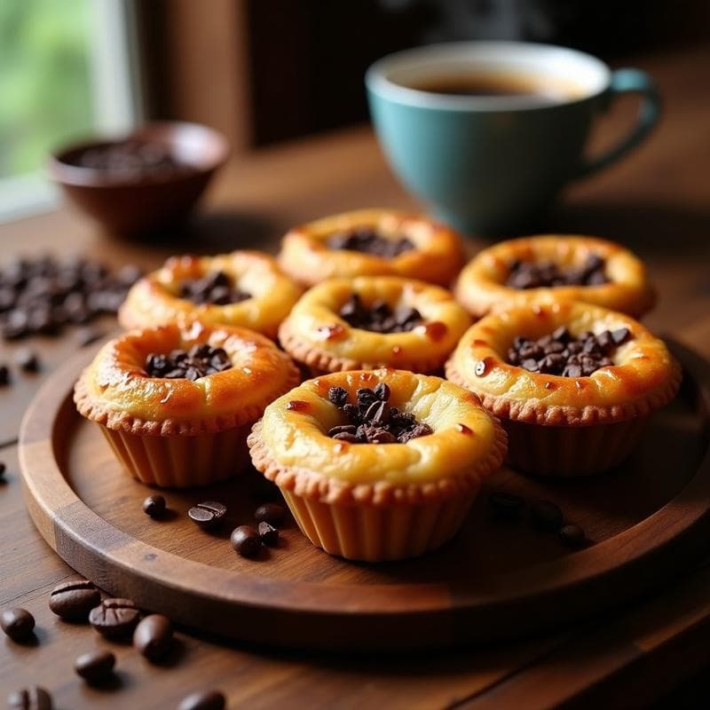 Tartaletas de Café y Cacao Nibs: Receta en Airfryer Sin Harina y Alta en Energía