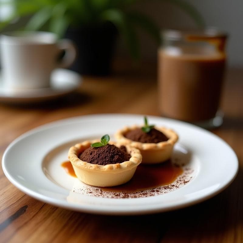 Tartaletas de Café Espresso y Mascarpone: Postre Italiano Gourmet en 15 Minutos