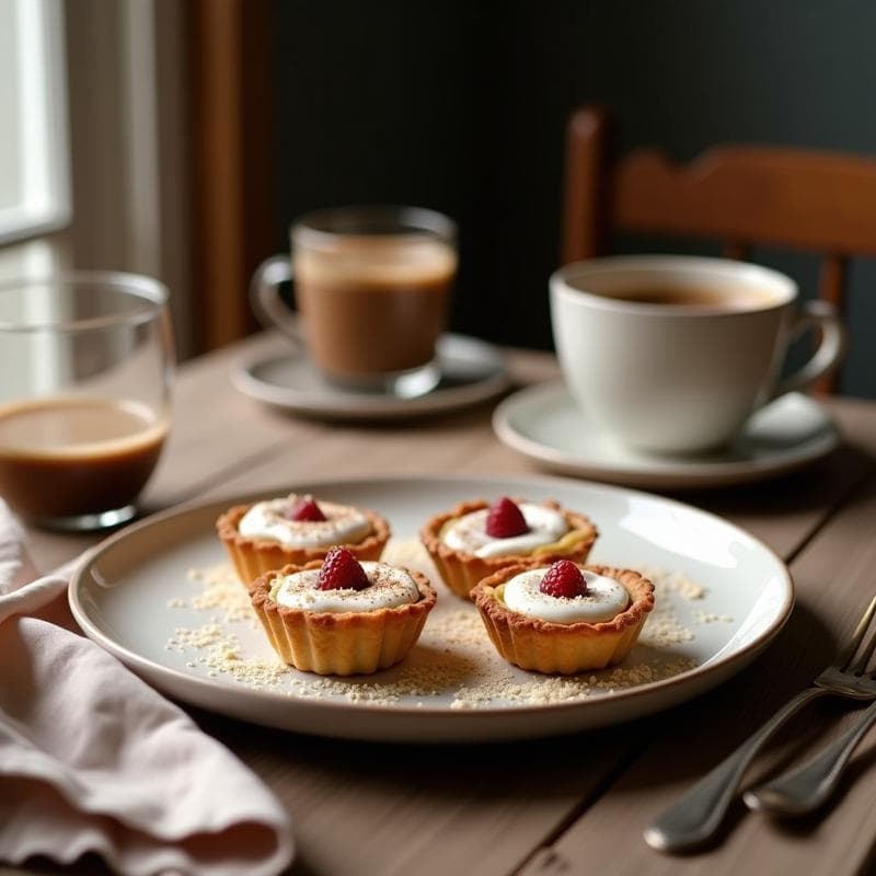 Tartaletas de Café con Espuma de Coco Keto: Receta Sin Azúcar y Sin Horno