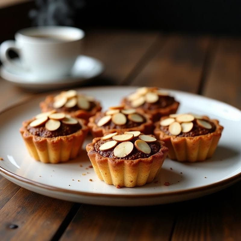 Tartaletas de Café y Miel con Almendras: Receta en Airfryer Sin Horno en 15 Minutos