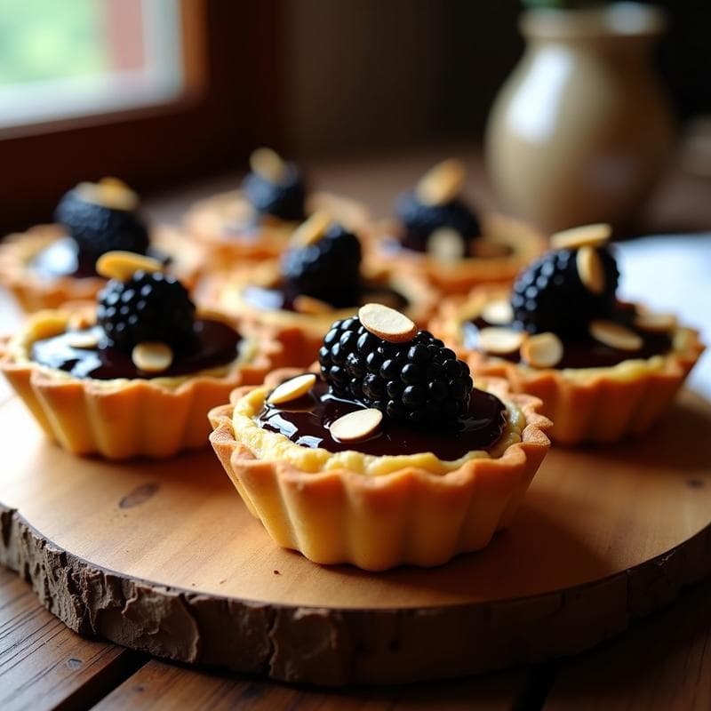 Tartaletas de Café y Mora: Receta Umami en Airfryer con Toque Gourmet en 15 Minutos