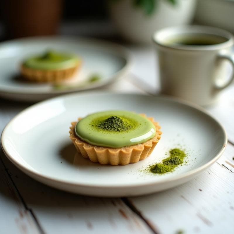 Tartaleta de Café Proteico con Matcha: Receta Sin Horno Alta en Energía