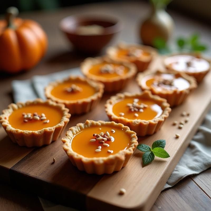 Tartaleta de Calabaza Butternut y Queso de Anacardos con Caramelo de Dátiles: Postre Vegano en Thermomix