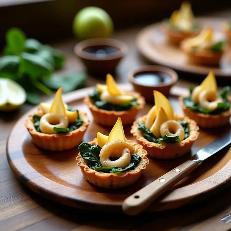 Tartaletas de Calamares Rellenos de Espinacas: Receta Gourmet Fácil y Rápida para Sorprender