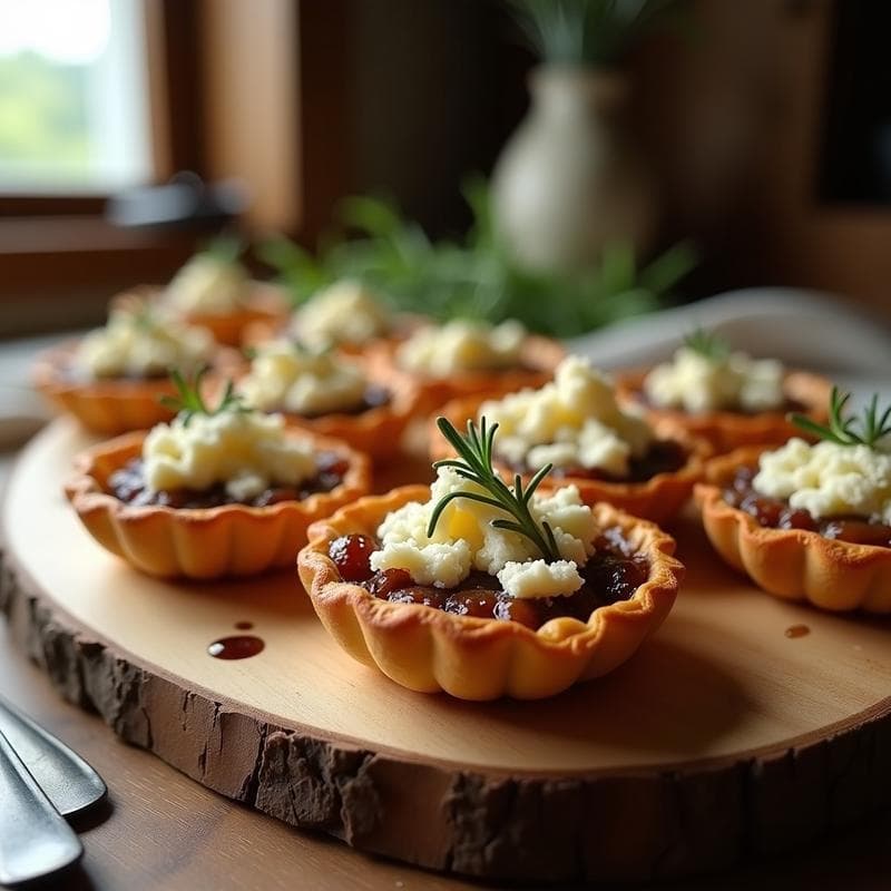 Tartaletas de Cebolla Caramelizada y Queso de Cabra: Receta en Thermomix con Toque Crujiente