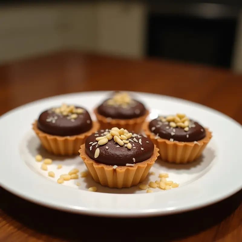 Tartaletas de Chocolate y Avena Sin Azúcar: Receta Saludable en 30 Minutos con Toque Crujiente