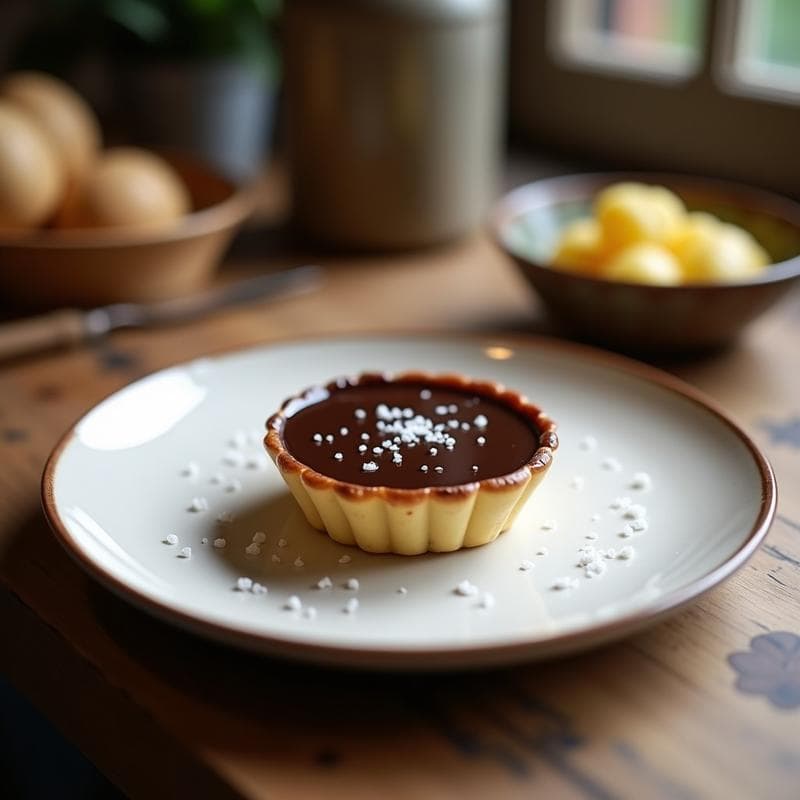 Tartaleta de Chocolate y Aceite de Oliva con Sal Marina: Postre Mediterráneo Sin Azúcar en 3 Pasos