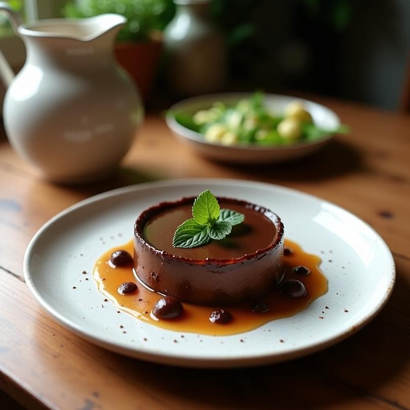 Tartaleta de Chocolate y Algas Nori: Postre Vegano con Toque Umami y Sin Horno