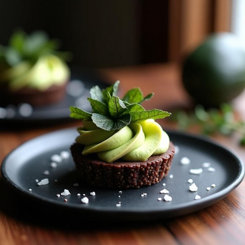 Tartaleta de Chocolate y Algas Nori: Postre Japonés Sin Azúcar y Alto en Yodo