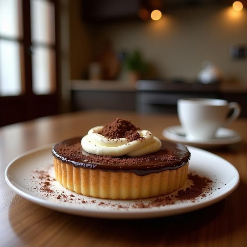 Tartaleta de Chocolate 100% y Crema de Castañas: Postre Francés Sin Azúcar en 25 Minutos