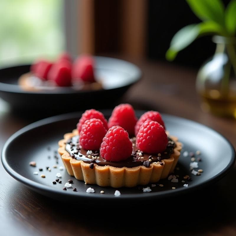 Tartaleta de Chocolate y Miso Blanco: Postre Japonés Sin Horno y Sin Azúcar