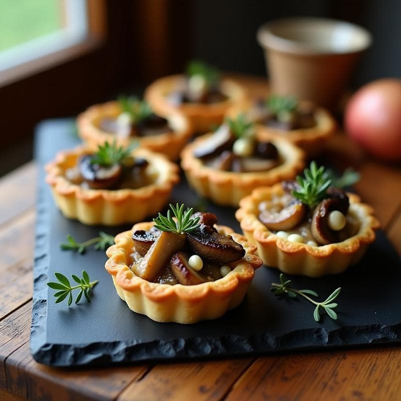Tartaletas de Cipreses y Setas con Trufa: Receta Gourmet en 30 Minutos con Toque de Restaurante