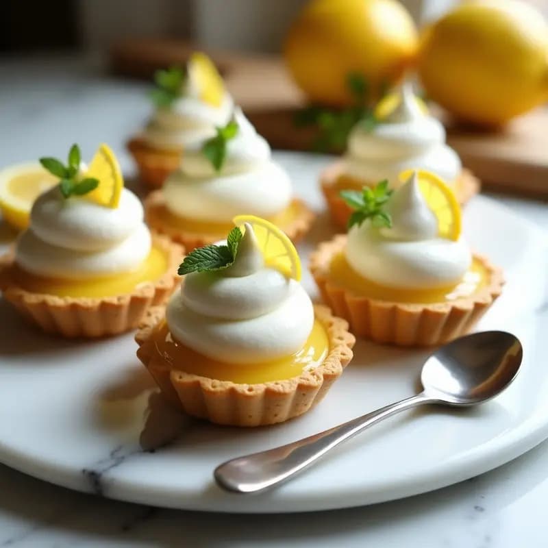Tartaletas de Cítricos con Merengue Italiano: Postre Elegante y Sin Horno en 30 Minutos