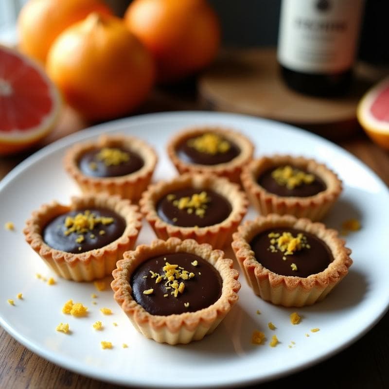 Tartaletas de Cítricos y Trufa Negra: Receta Vegana Gourmet para Impresionar en 30 Minutos