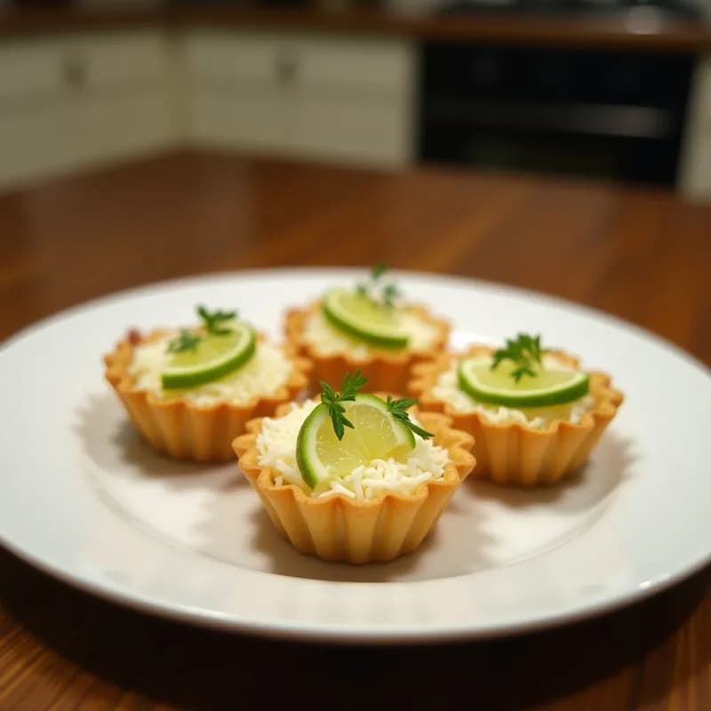Tartaletas de Coco y Lima: Receta Vegana al Horno Sin Mantequilla