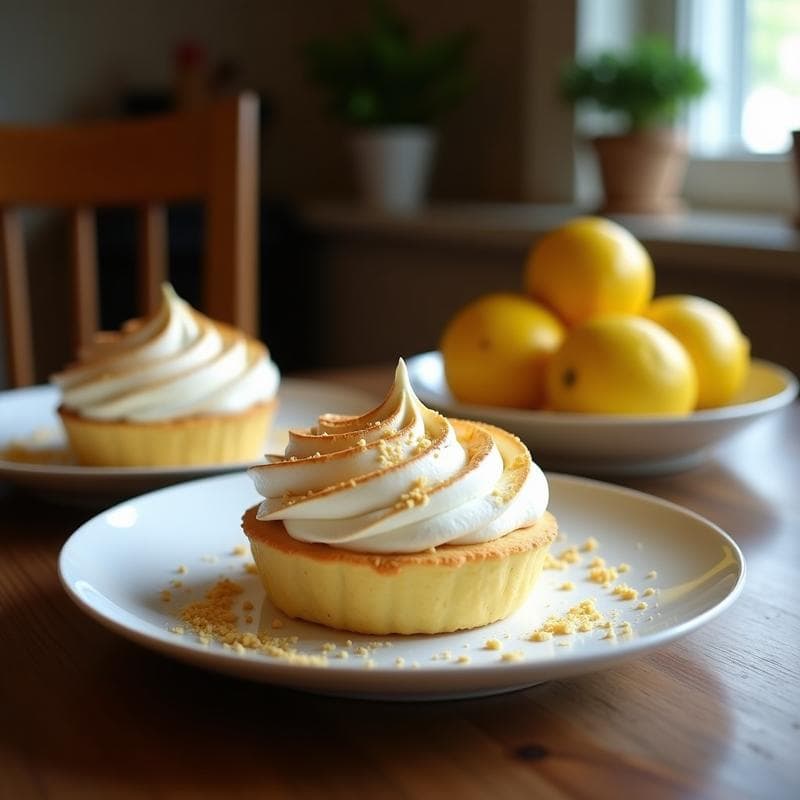 Tartaleta de Coco y Limón con Merengue Italiano: Receta Sin Horno y Alta en Proteína
