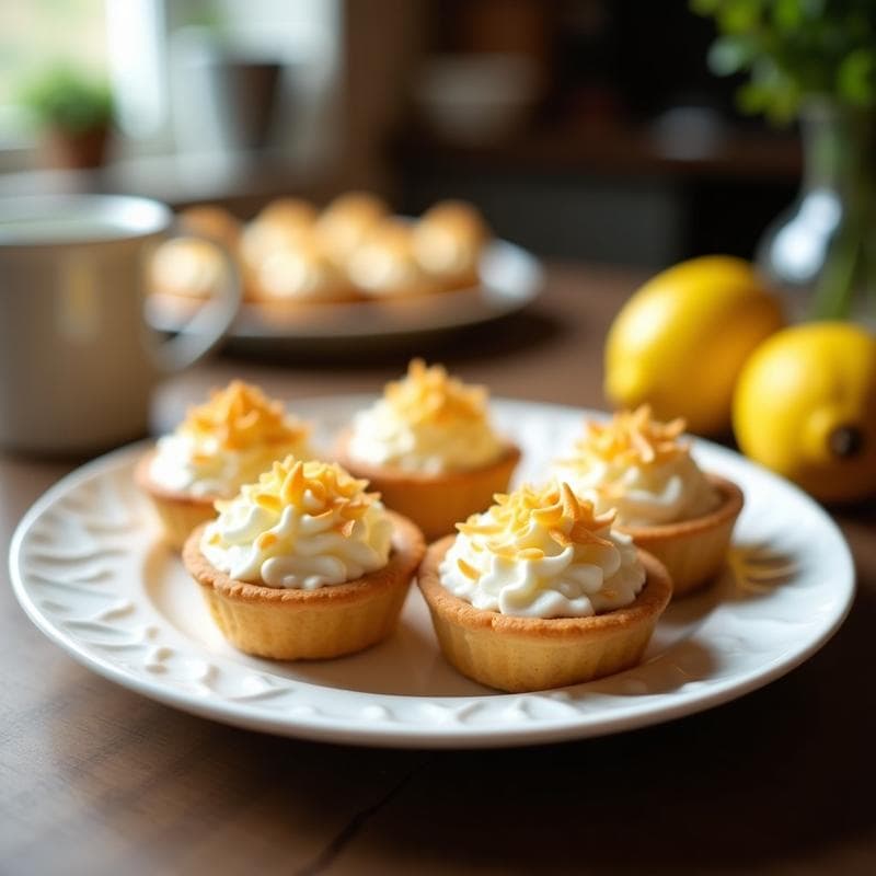 Tartaletas de Coco y Limón con Merengue Quemado: Receta Gourmet en 30 Minutos con Toque Tropical