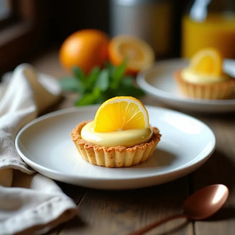 Tartaleta de Crema de Citron Vegana: Postre Francés Sin Horno en 20 Minutos