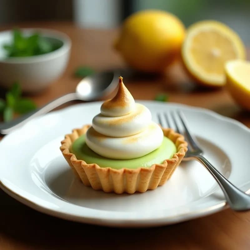 Tartaleta de Aguacate y Limón con Merengue: Postre Sin Horno y Sin Azúcar