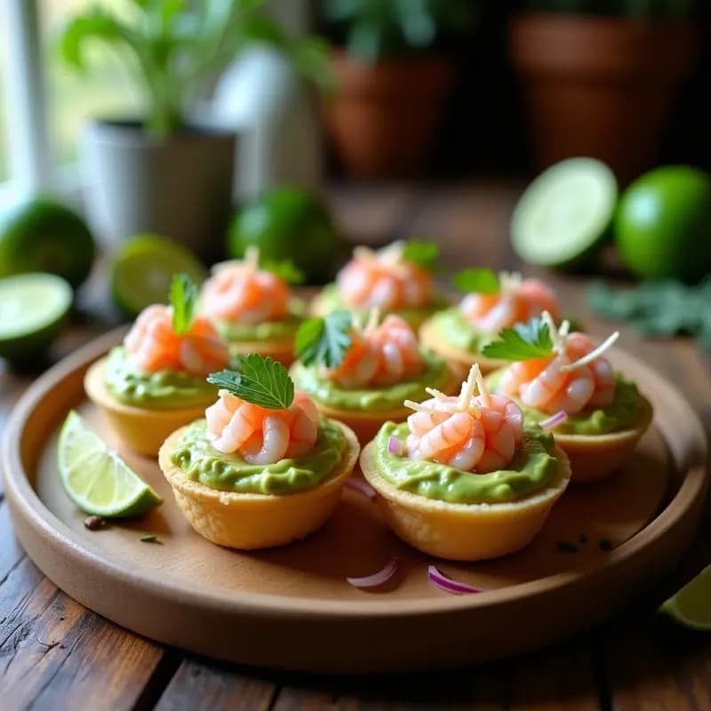 Tartaletas de Crustáceos con Aguacate y Lima: Receta Gourmet Rápida para Sorprender