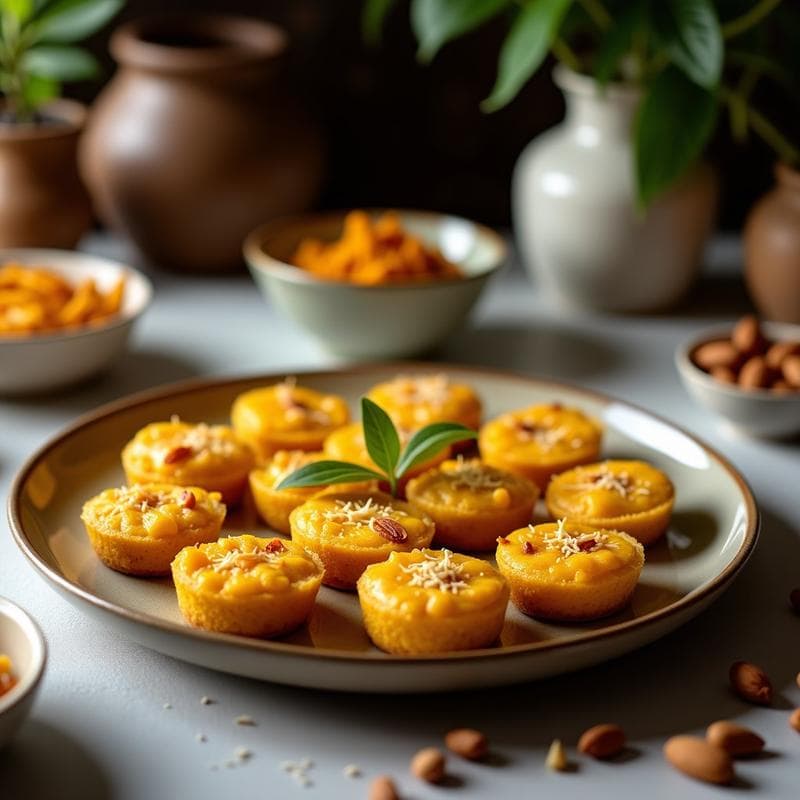 Tartaletas de Cúrcuma y Coco: Receta Sin Horno con Base de Dátiles y Almendras