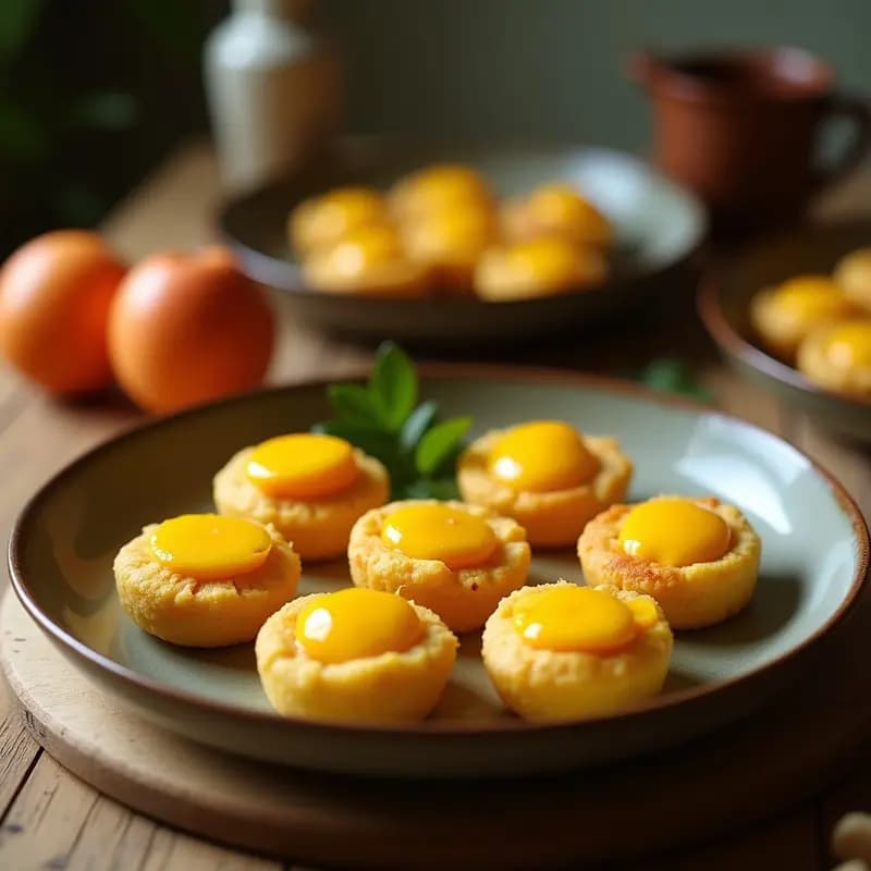 Tartaleta de Cúrcuma y Coco con Relleno de Mango: Postre Indio Antiinflamatorio